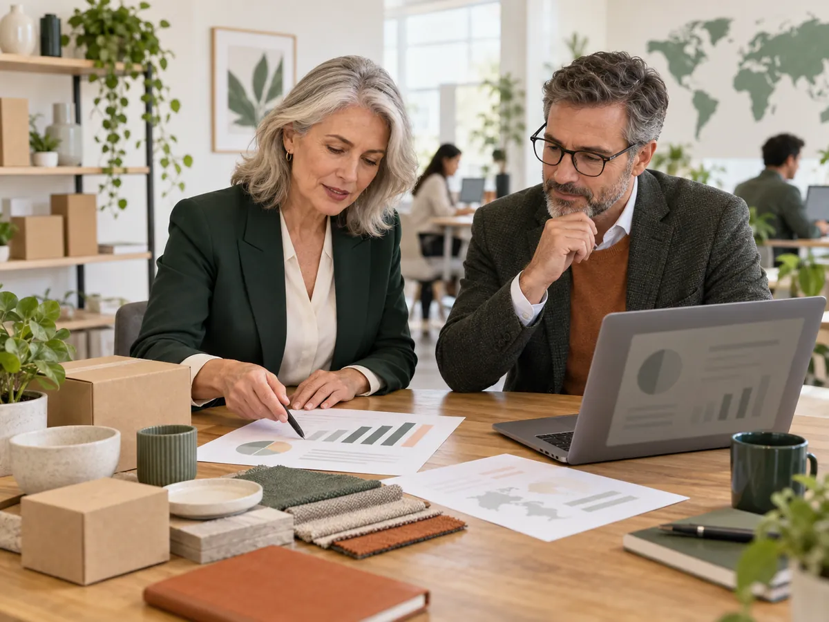 Business team reviewing tailored trade payment terms