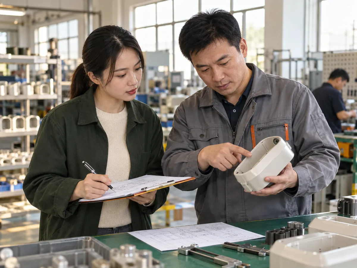 Confirm the inspection brief against the approved sample and specification