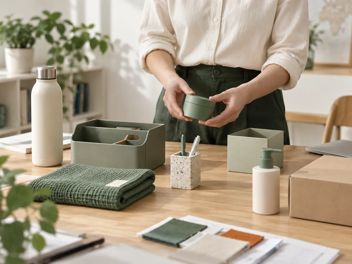 Sourcing specialist comparing a curated consumer product assortment