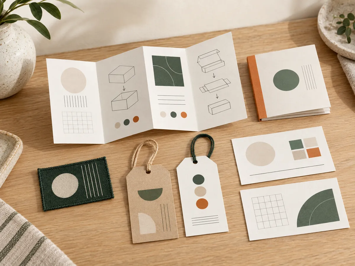 Custom labels, manuals, hang tags and packaging inserts